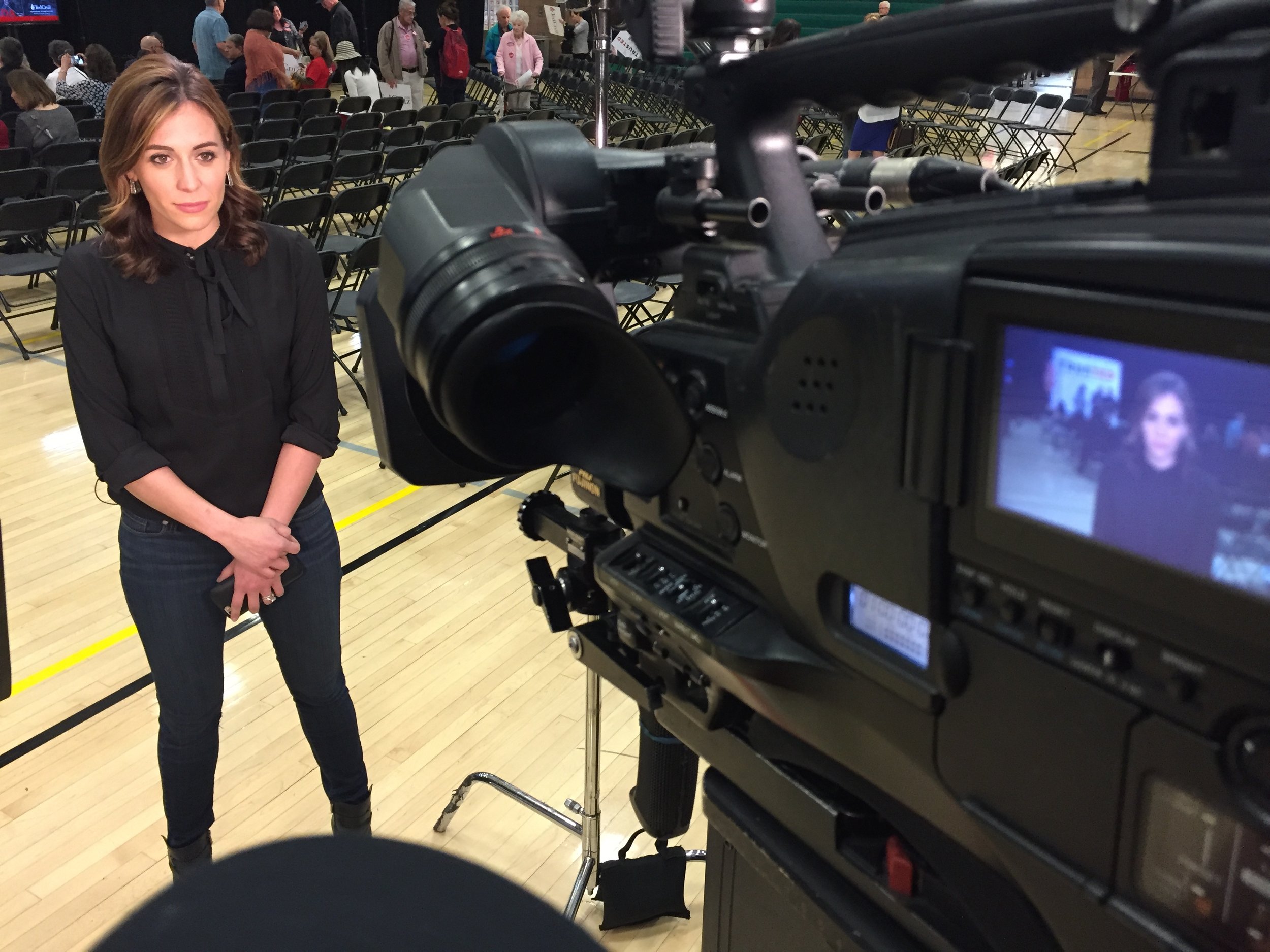 Live shot for MSNBC with Hallie Jackson