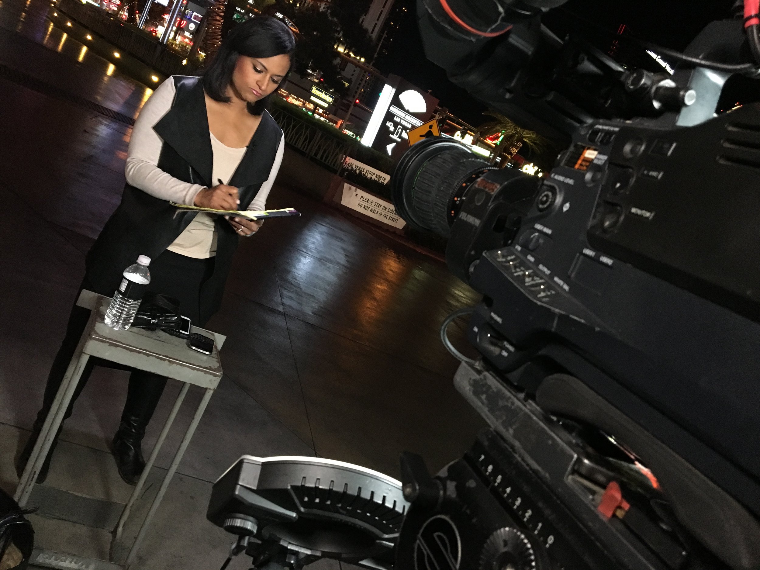 Kristen Welker Live shot for MSNBC