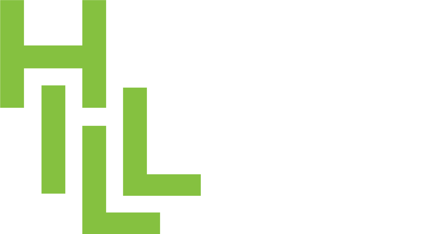 Hill Coaching Company white and green logo