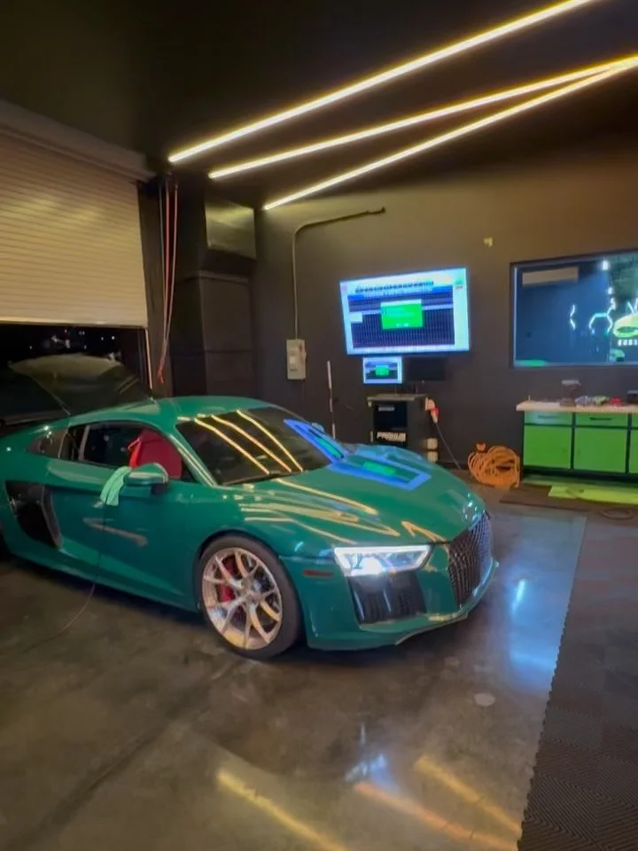 We just recently finished up installing a T1 fuel system on this beautiful @sheepeyrace Twin Turbo R8!🤩 
&bull;
We worked closely with the guys over at Sheepey Race to really dial this thing in and get it back to its owner! The car made 1350 wheel h