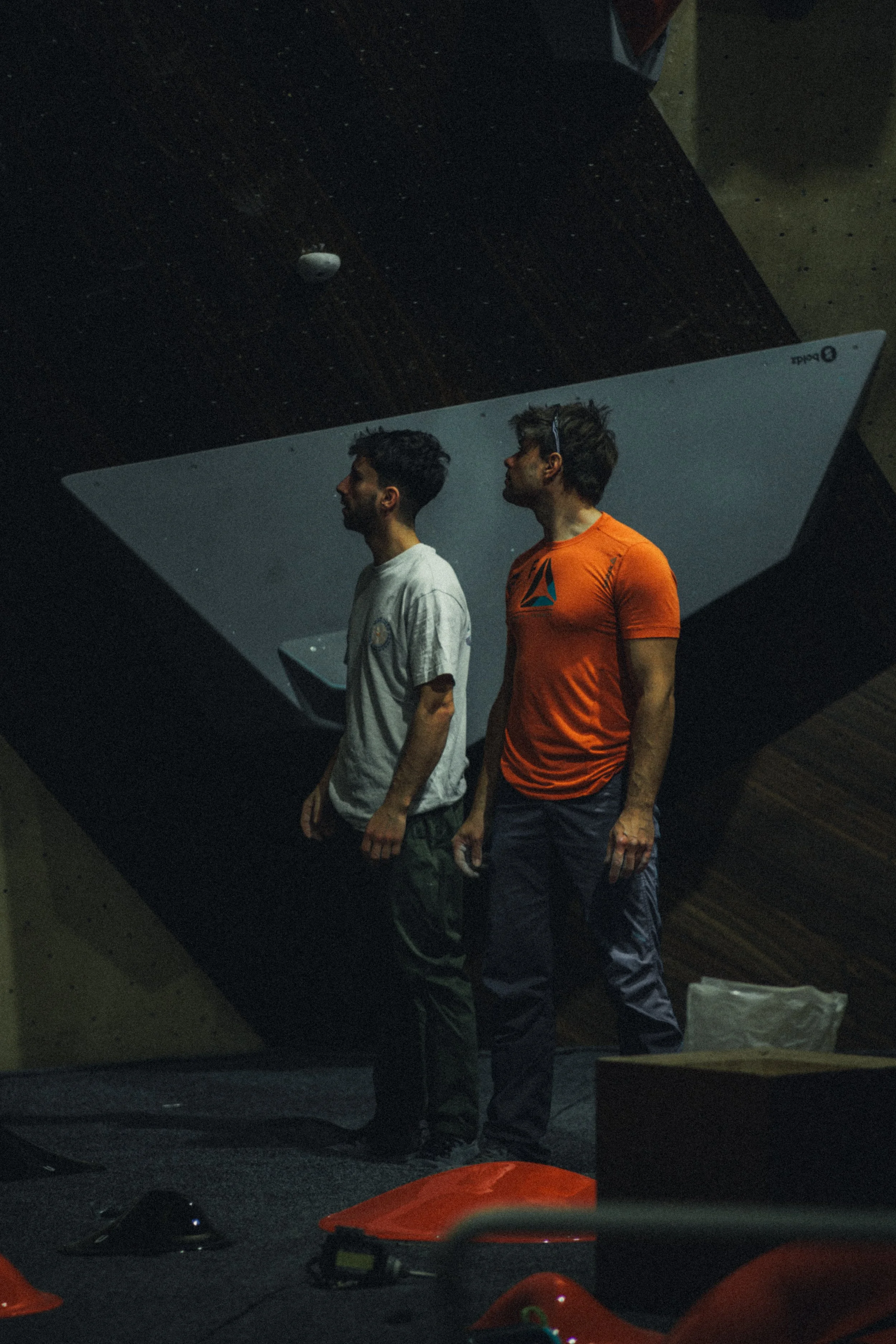 Routesetters preparing the finals with Boldz Holds at Climbing District Paris for TBA 4. Dual texture masterpiece
