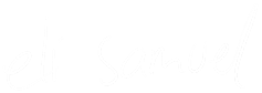 Stylized handwritten text that reads 'eli samuel'