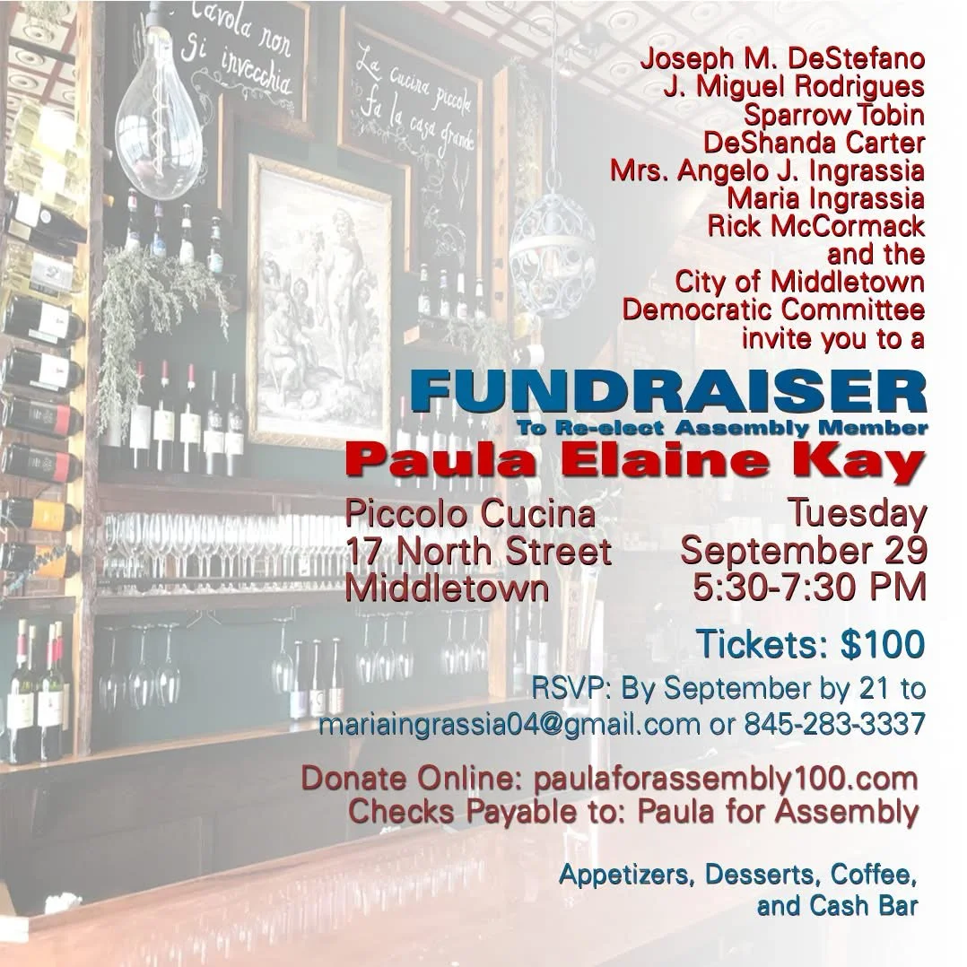 Fundraiser to re-elect Assembly Member Paula Elaine Kay