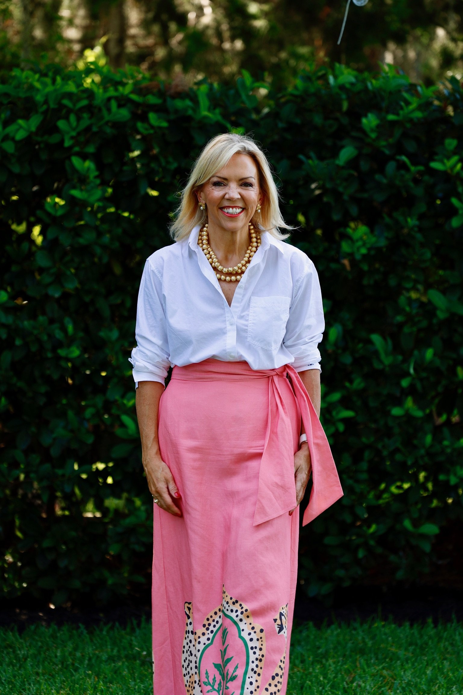 Jennifer Kenwell Pink Palmetto Mahjong.JPG