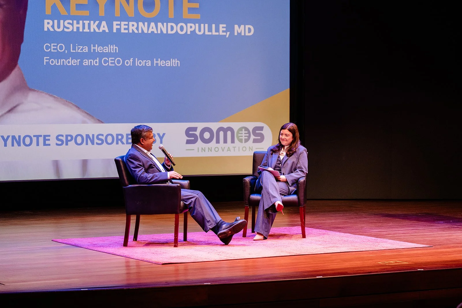  Rushika Fernandopulle, MD CEO of Liza Health and Juliette Price CSO of HSG. 