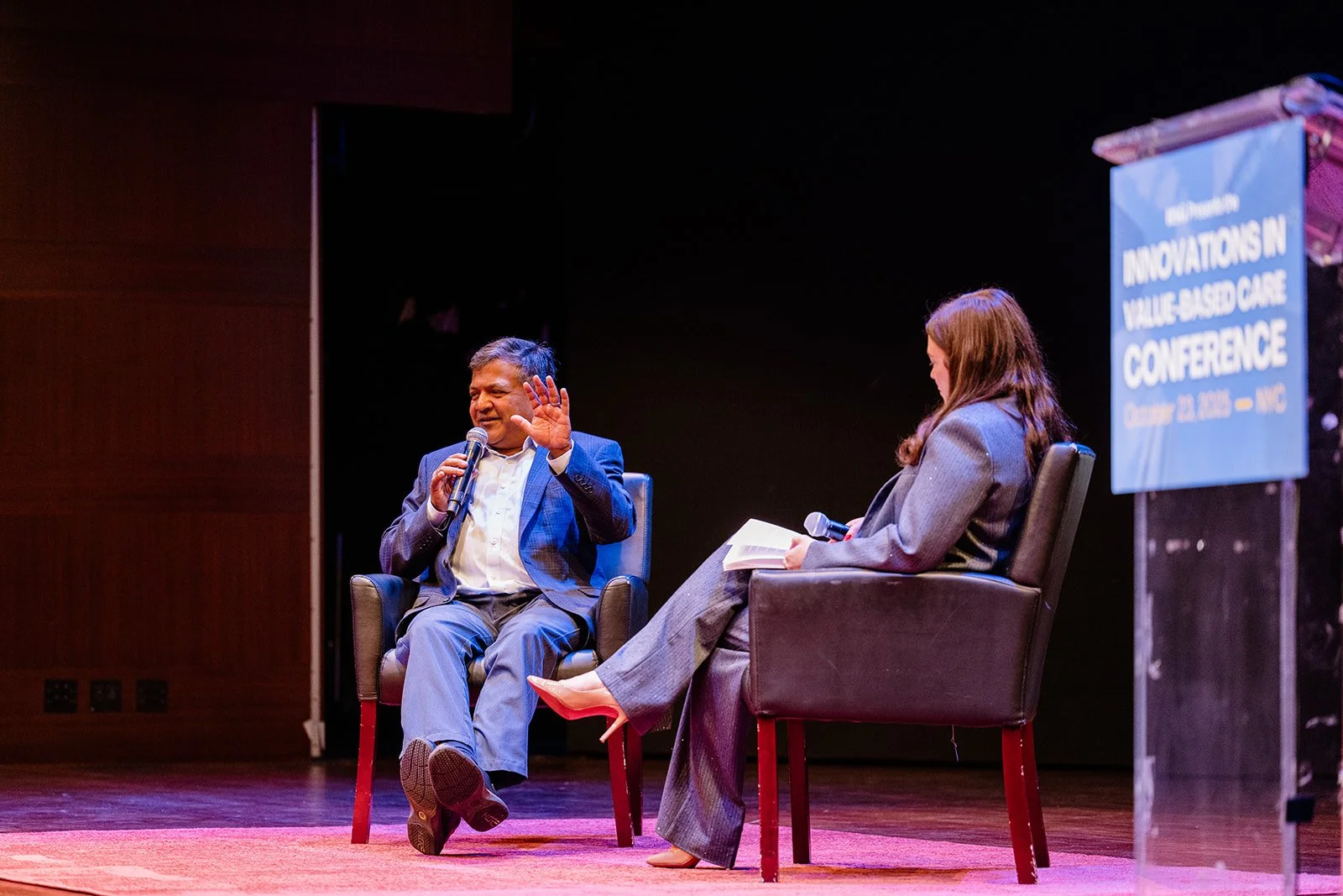  Rushika Fernandopulle, MD CEO of Liza Health and Juliette Price CSO of HSG. 