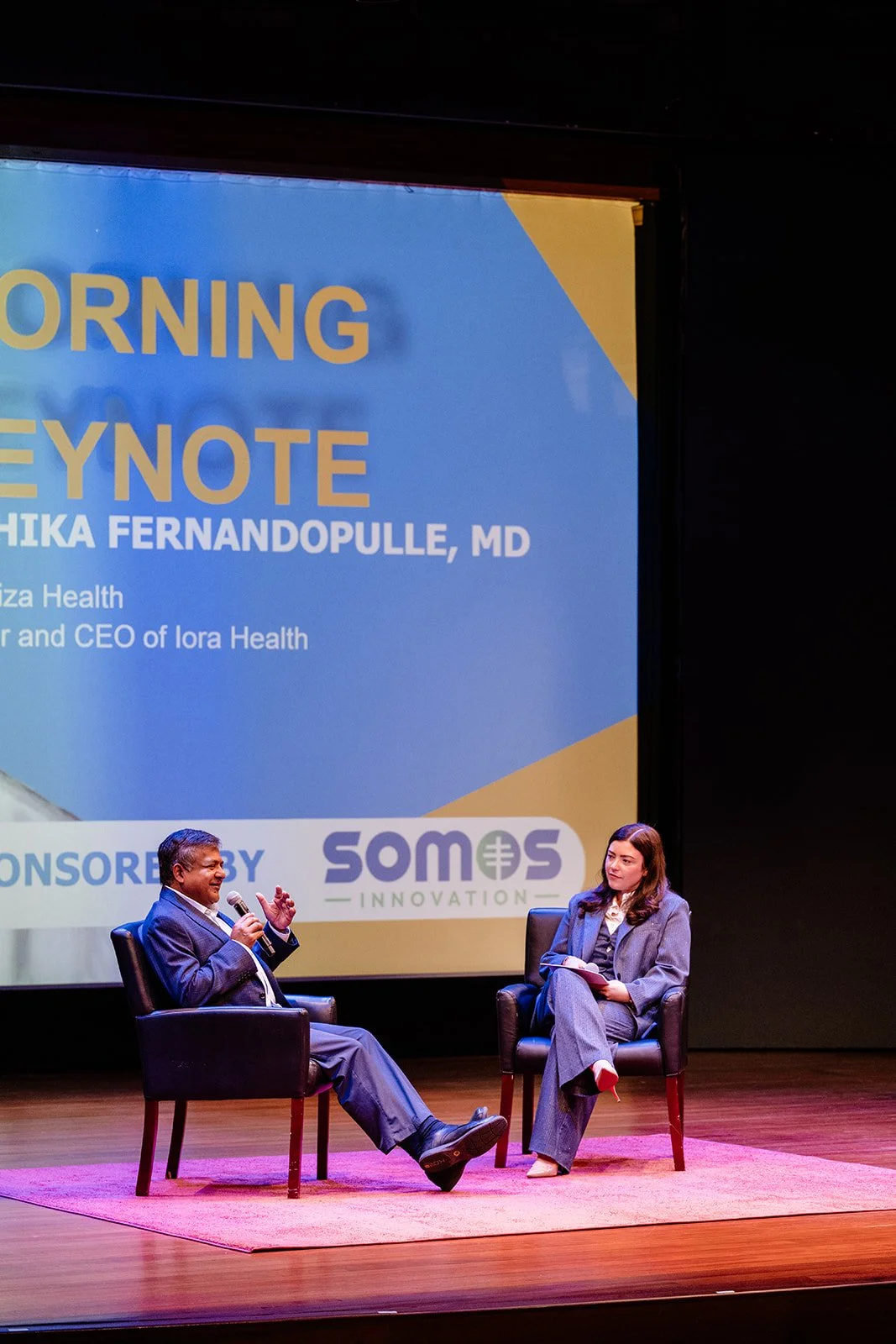  Rushika Fernandopulle, MD CEO of Liza Health and Juliette Price CSO of HSG. 