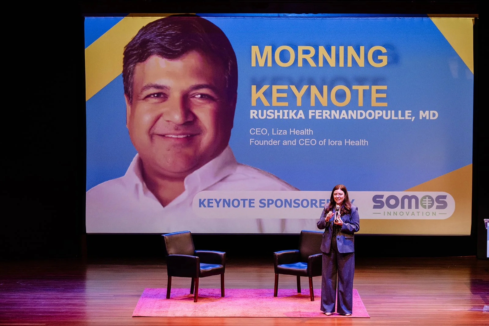  Rushika Fernandopulle, MD CEO of Liza Health and Juliette Price CSO of HSG. 