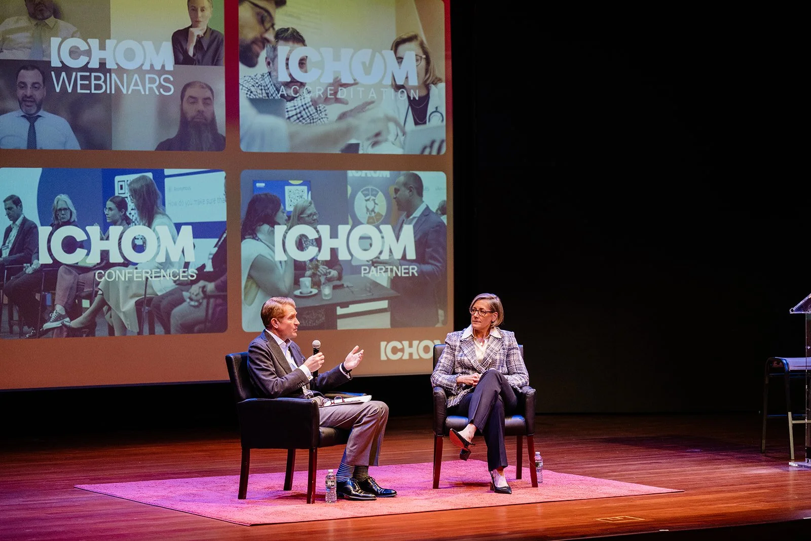  Jennifer Bright,  President &amp; CEO of International Consortium for Health Outcomes Measurement, presents at the 2026 IVBC Conference hosted by HSG.  