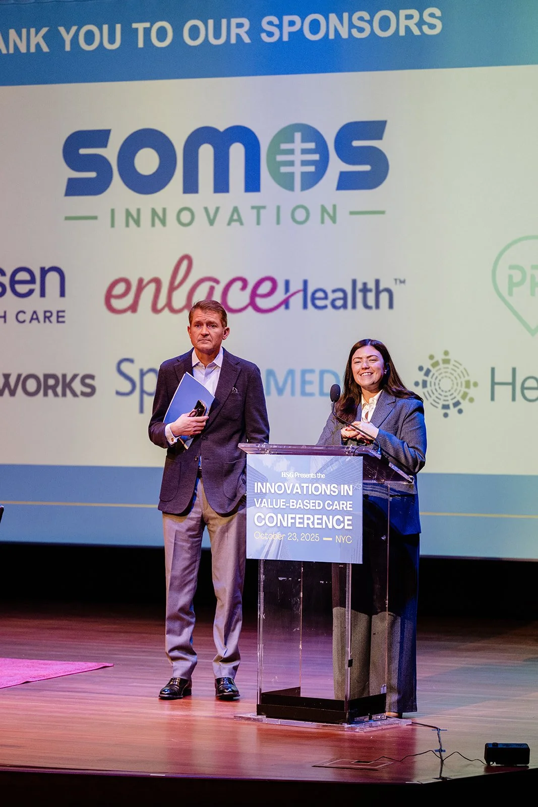  Jason Helgerson, CEO of HSG, and Juliette Price, CSO of HSG 