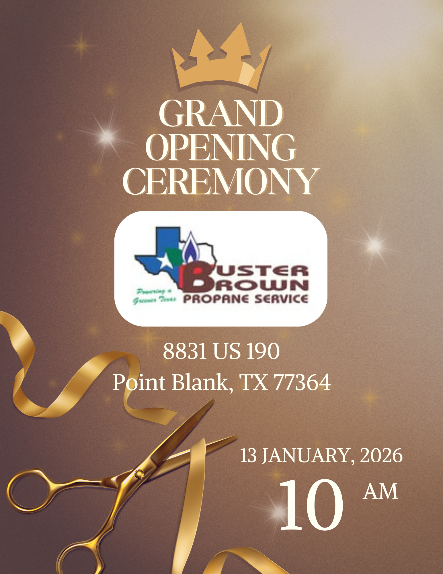 Buster Brown Propane Grand Opening