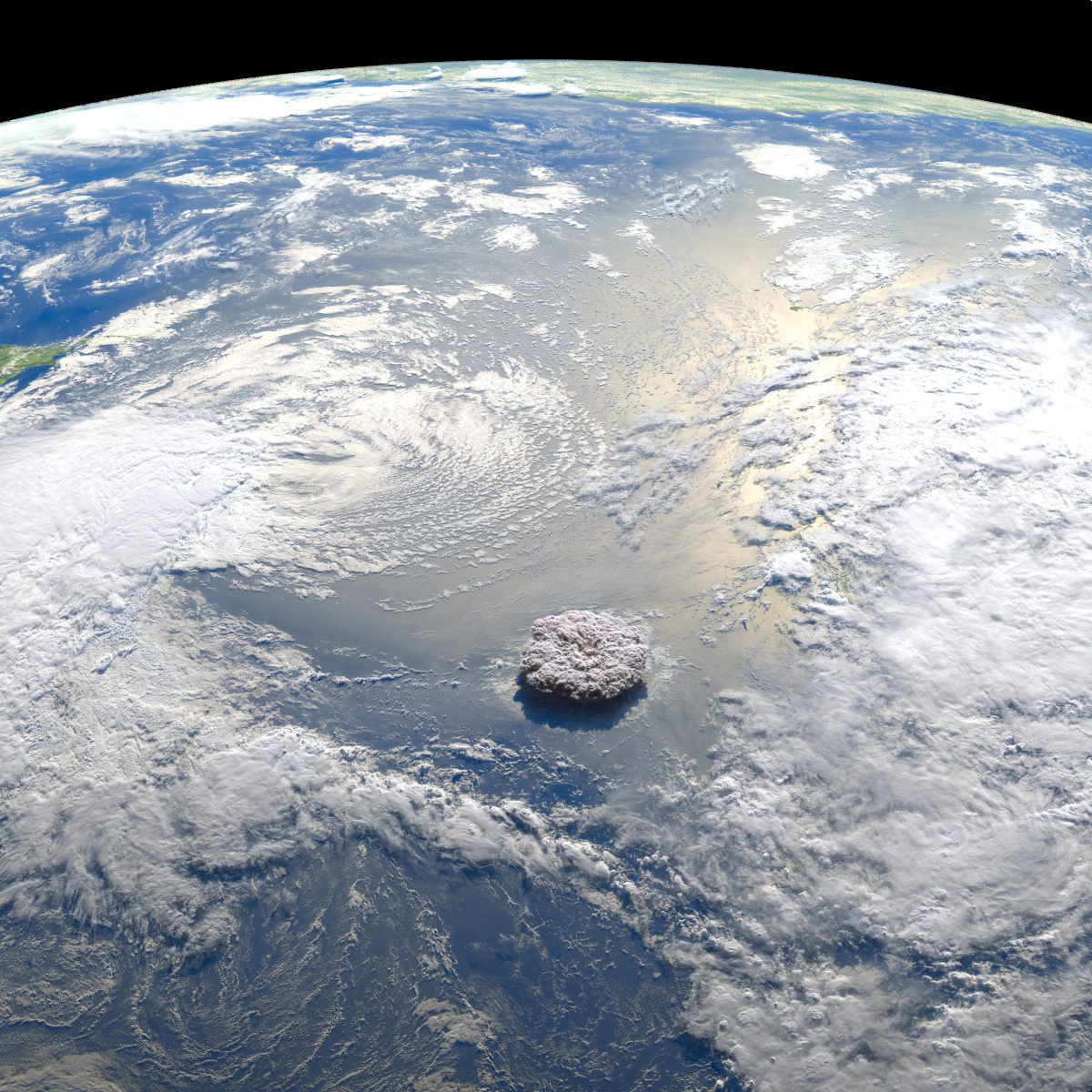 Geostationary false color composite | Jan 15, 2022 | Tonga