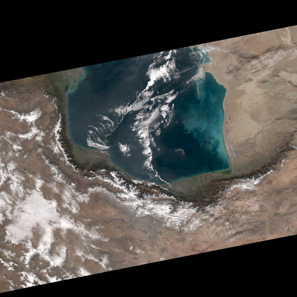 True colour composite | Jan 1, 2023 | Caspian Sea