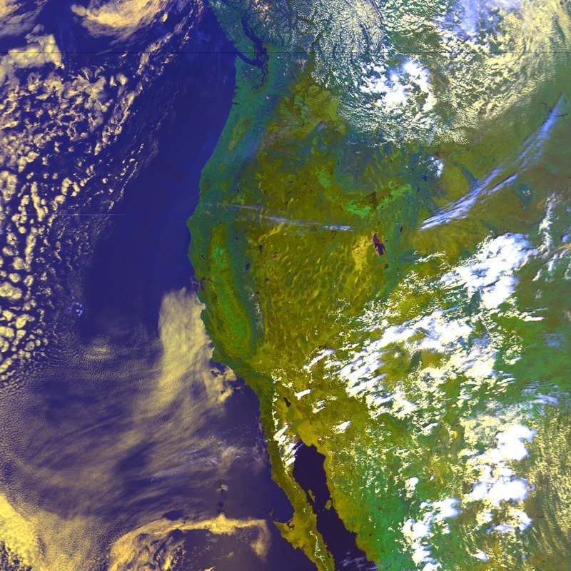 NOAA AVHRR Ch 1/2/4 | Western North America
