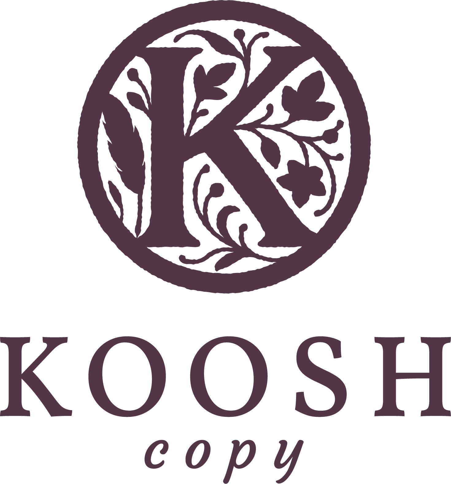Koosh Copy Dark Purple Logo