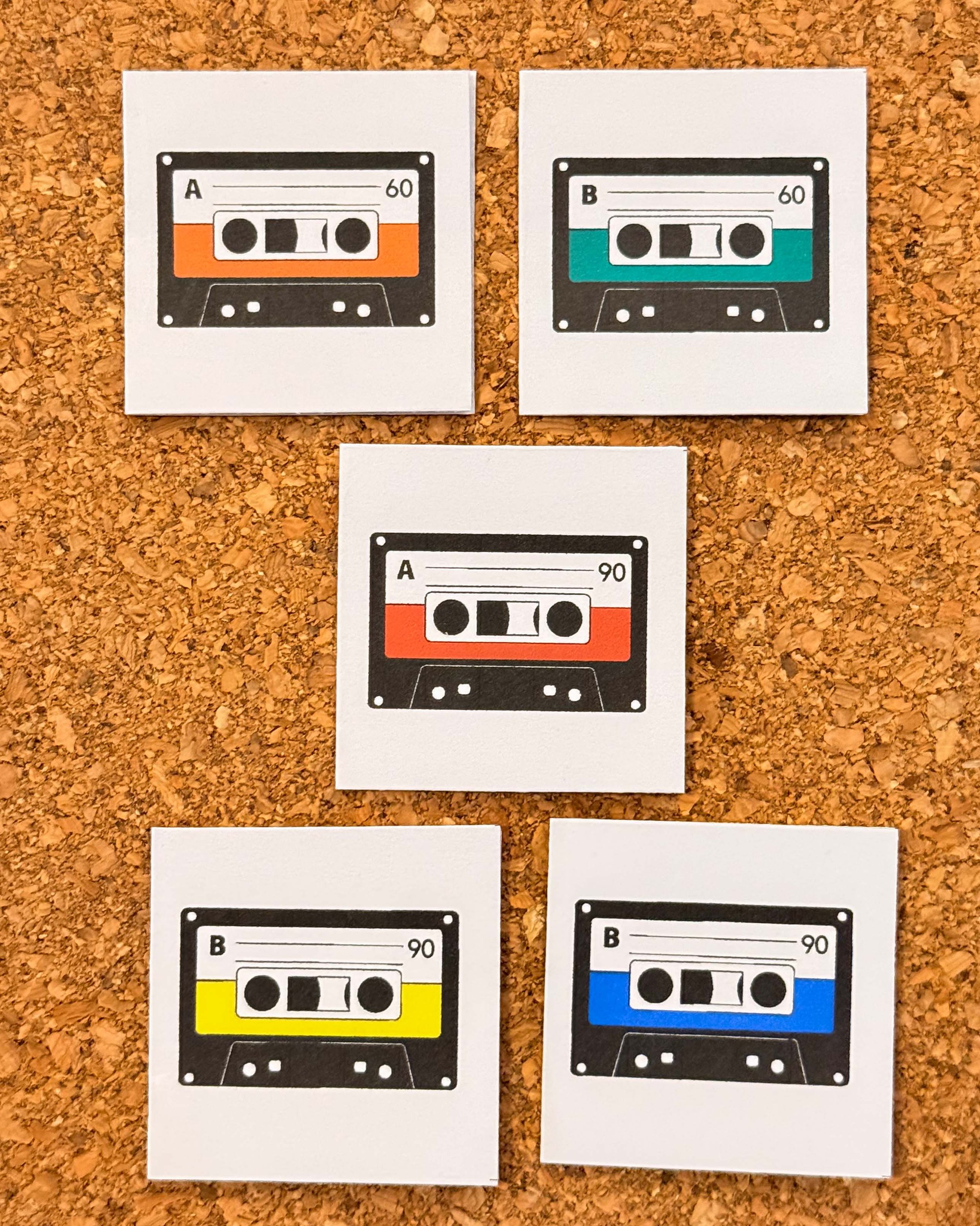 Blank Tapes Tiny Cards