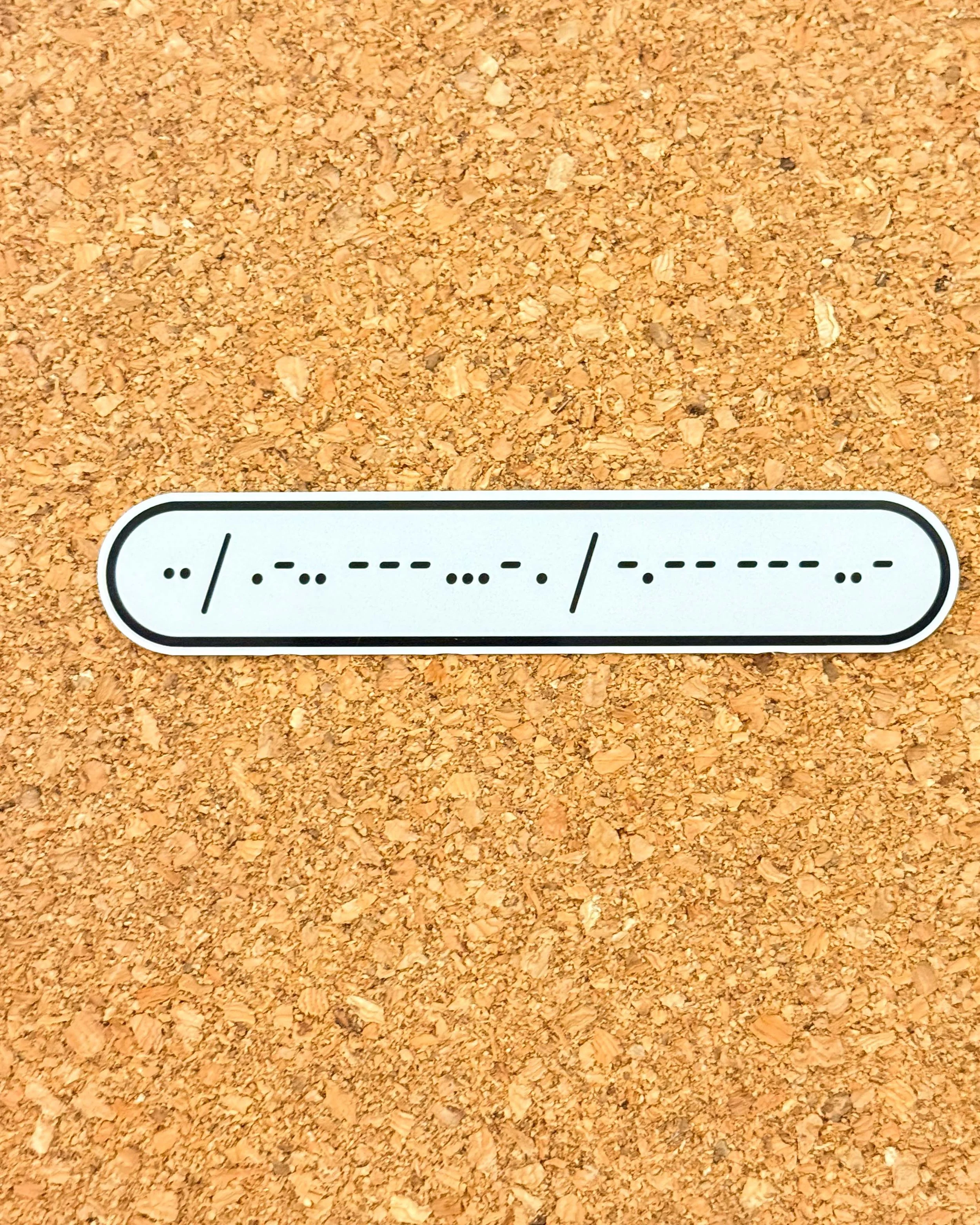 Morse Code Strip - I Love You