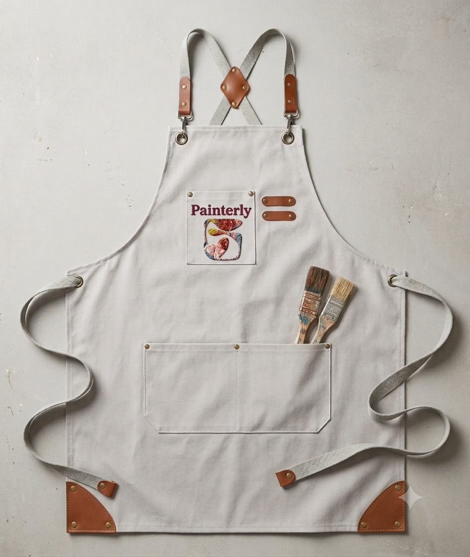 Painterly Logo Apron