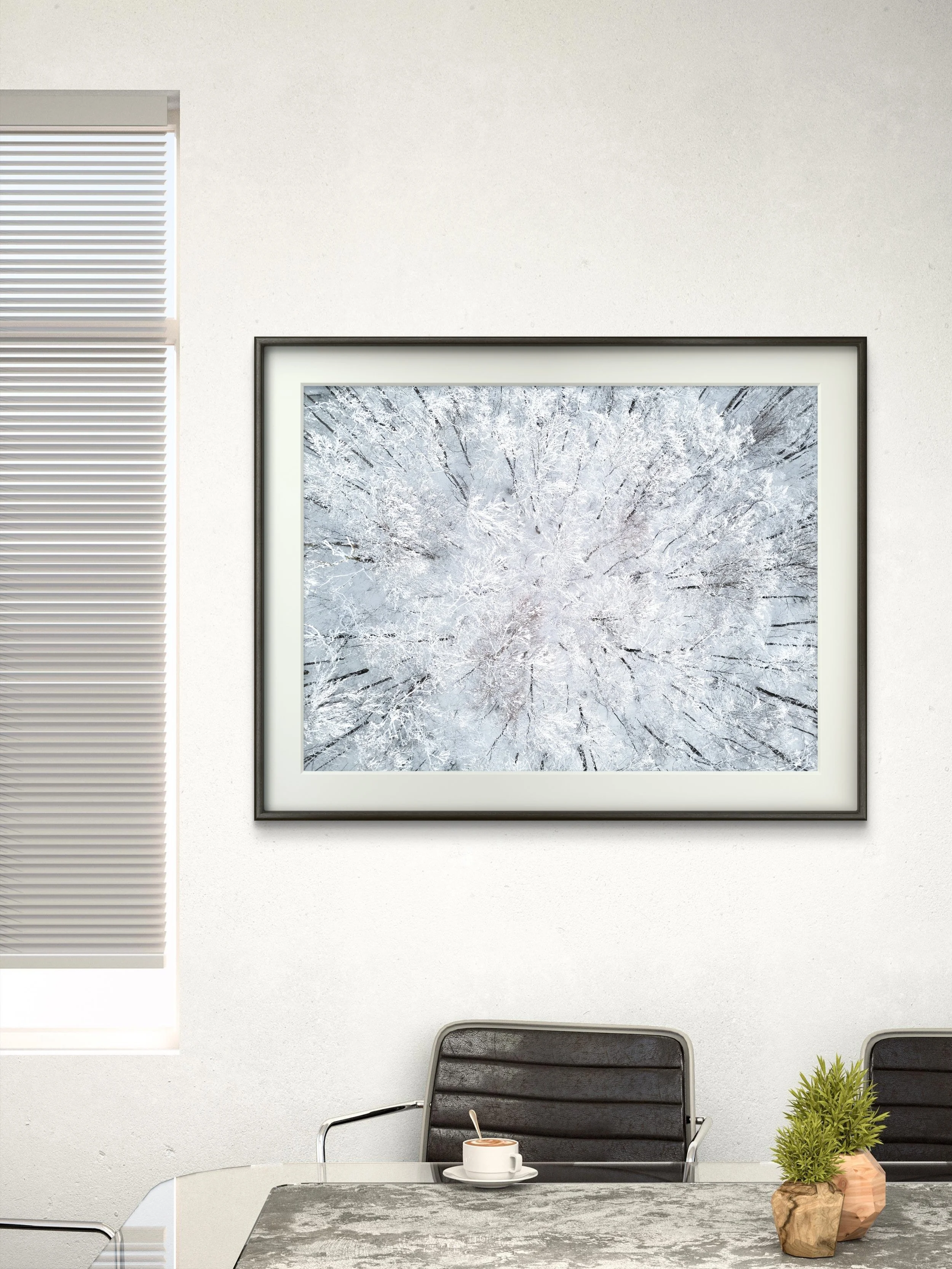 Winter Storm - Stowe, Vermont | Ariel Landscape Photography Print