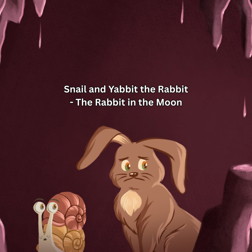 Yabbit the Rabbit bedtime illustration from The Rabbit in the Moon, showing a toddler-friendly example of calming routines and tiny brave steps.