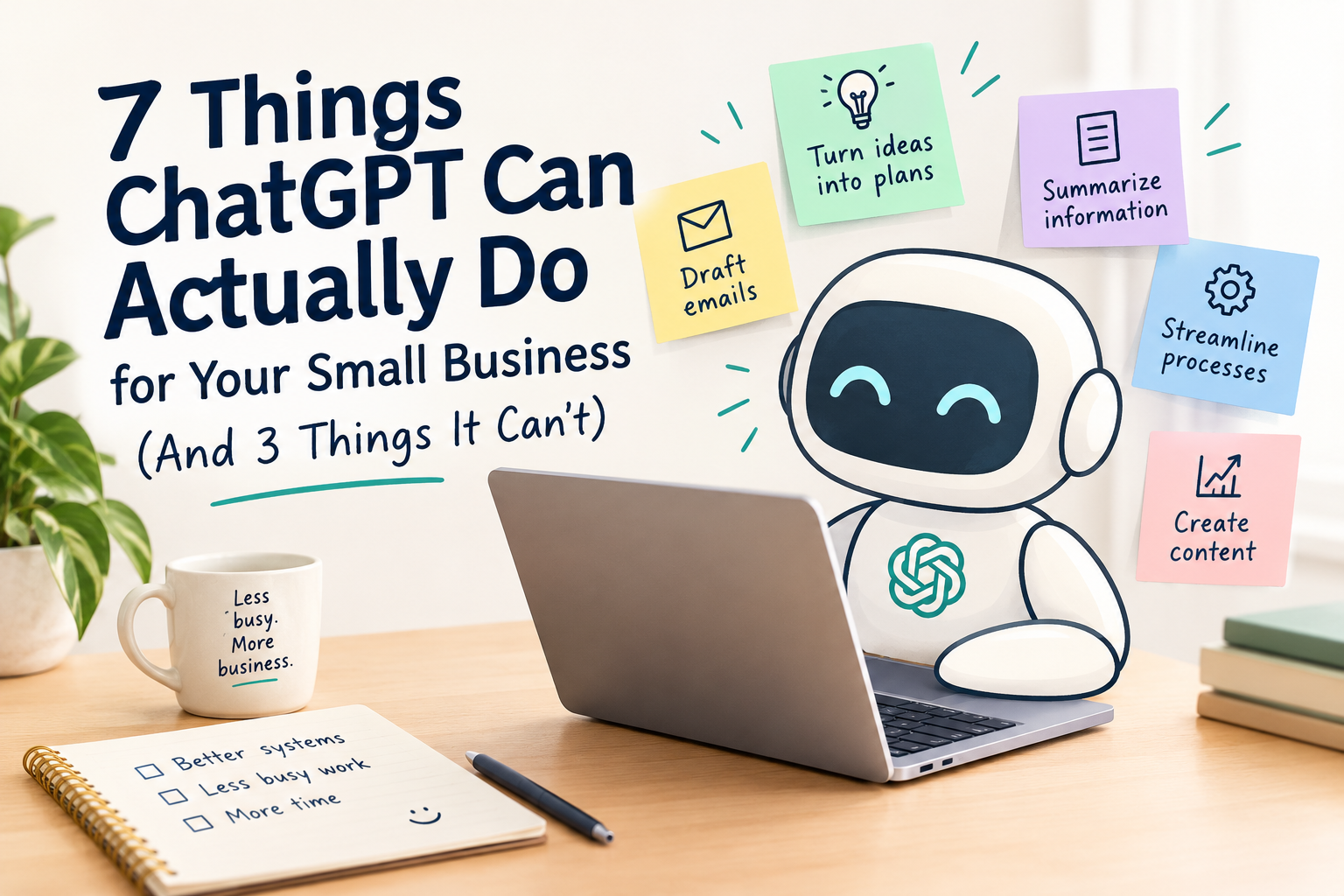 7 Things ChatGPT Can Actually Do for Your Small Business (And 3 Things It Can't)