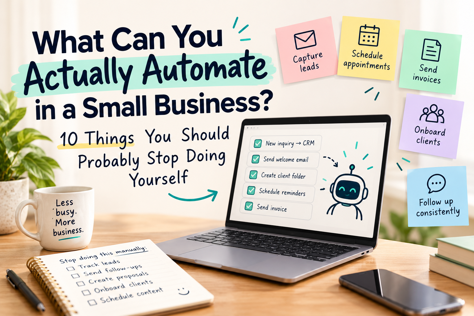 What Can You Actually Automate in a Small Business? 10 Things You Should Probably Stop Doing Yourself
