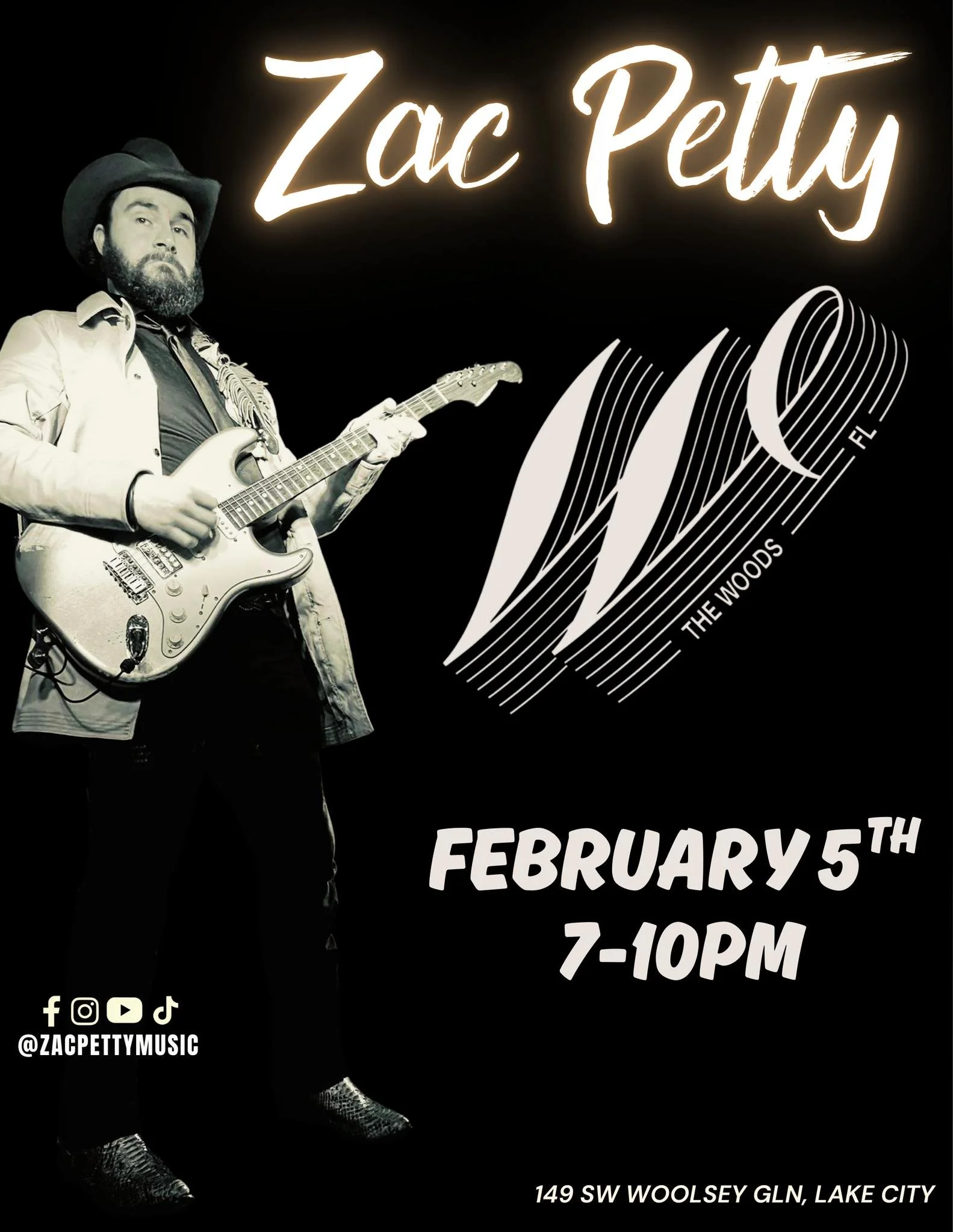 Zac Petty Live at The Woods