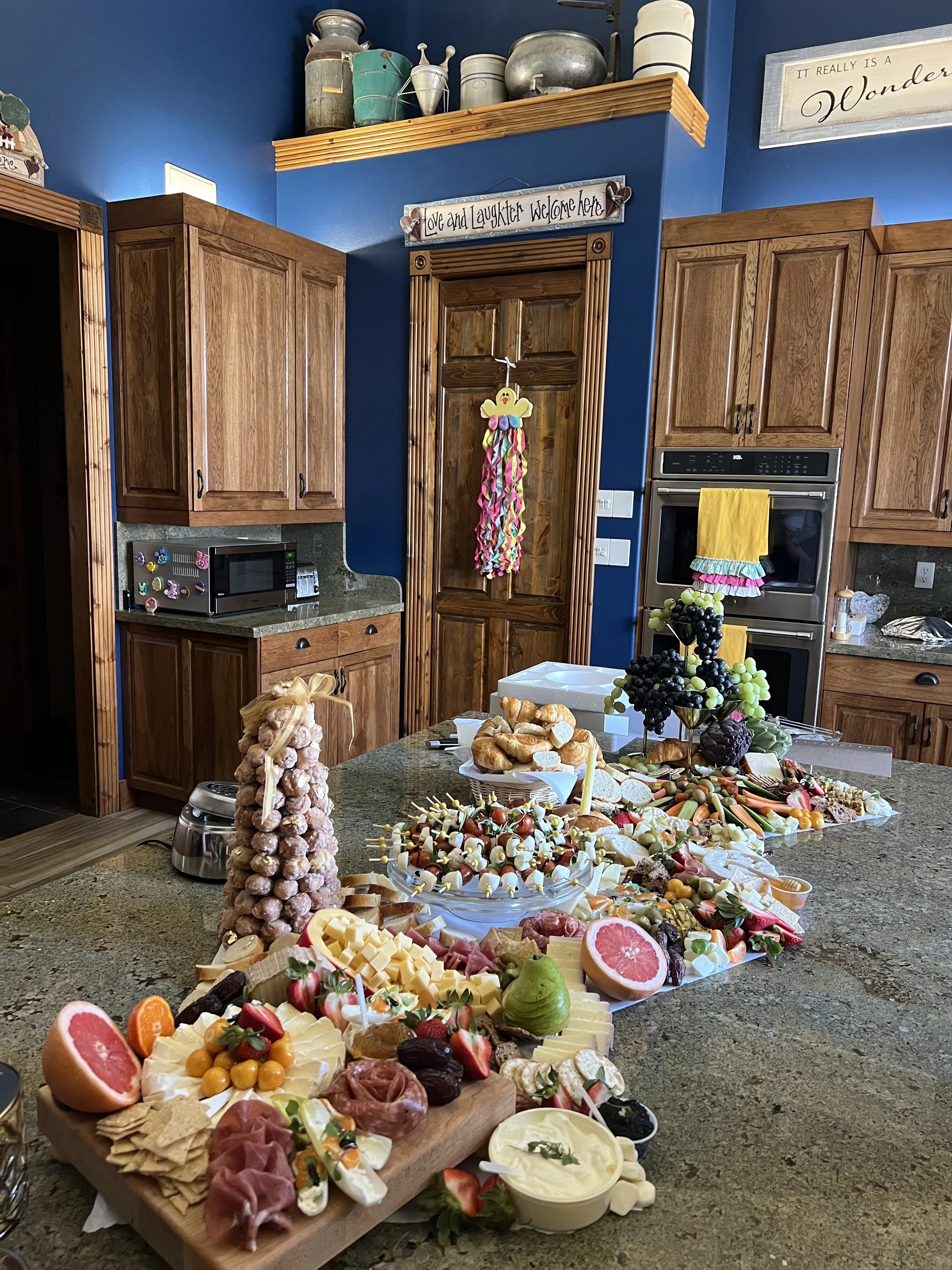 Birthday party charcuterie grazing table in Rexburg, Idaho, utah charcuterie