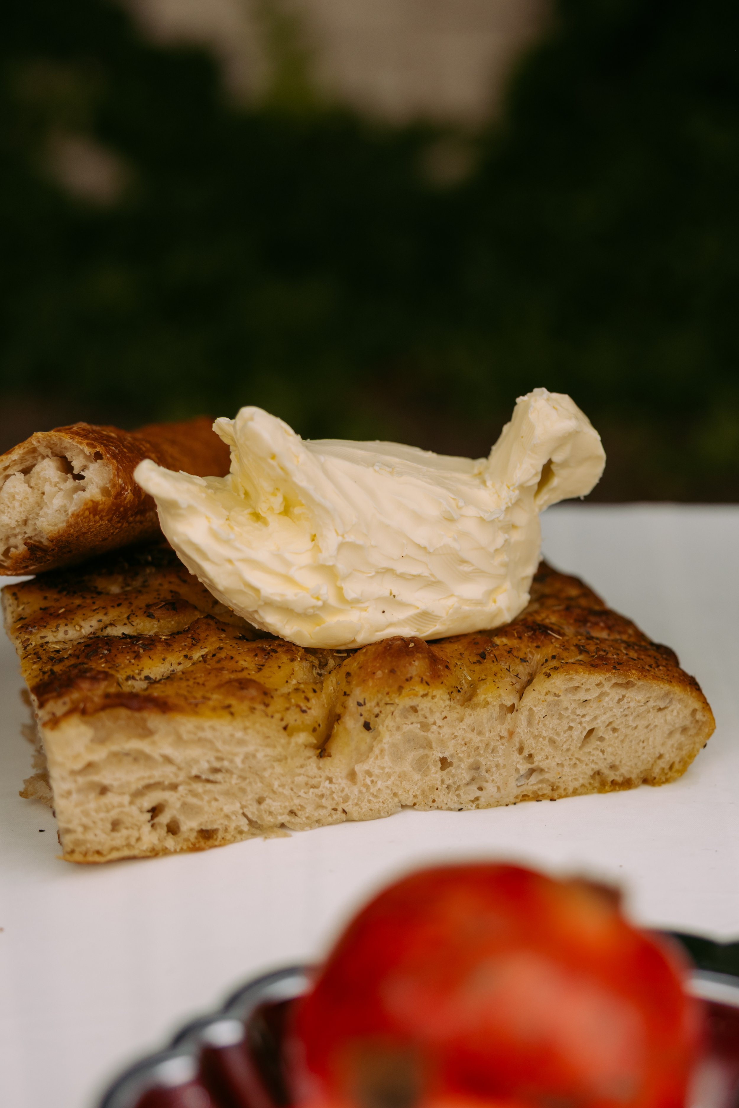 A hand-sculpted butter swan for a wedding at Twenty and Creek in Utah