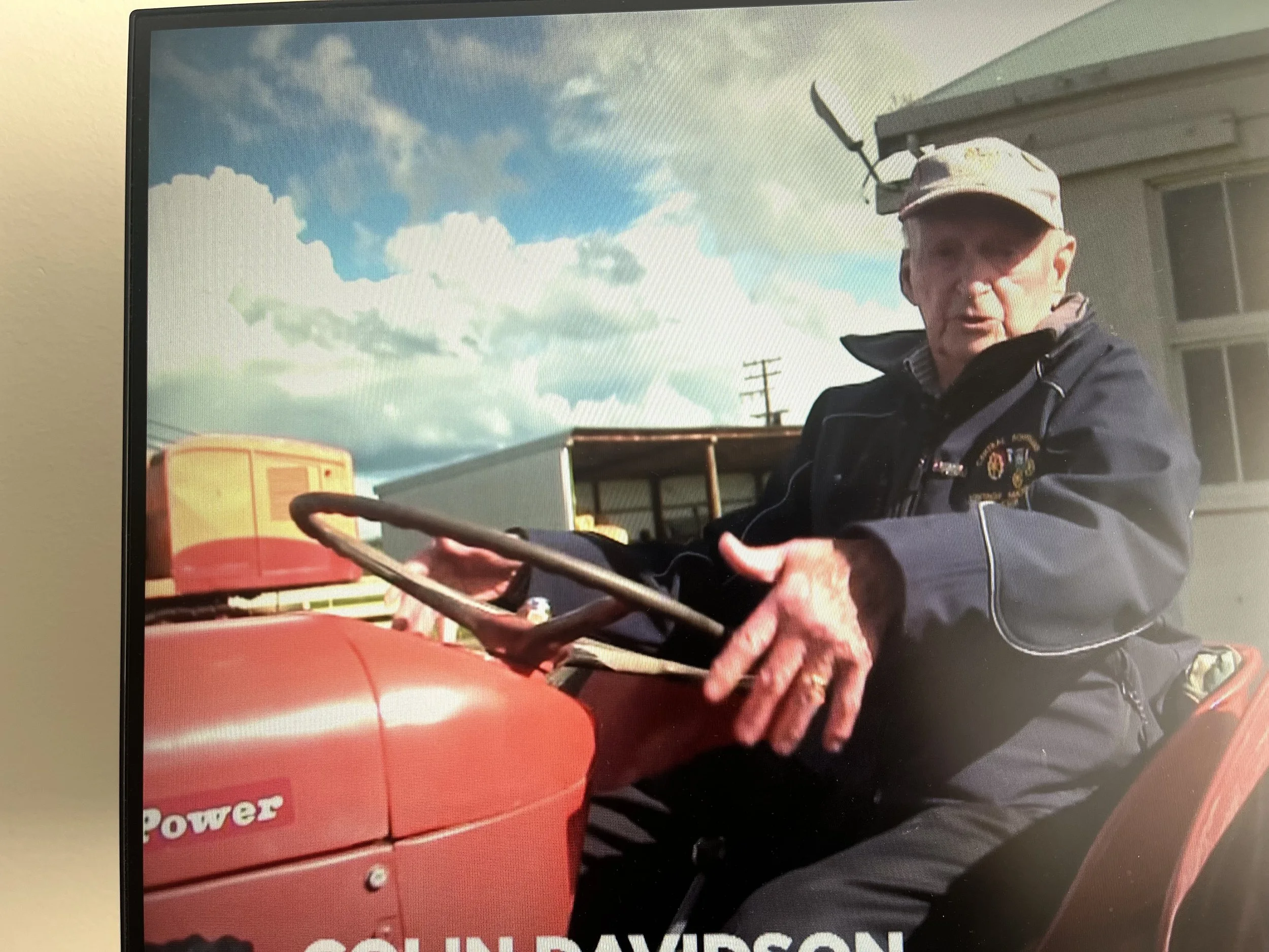 The man who put front driving wheels on our tractors