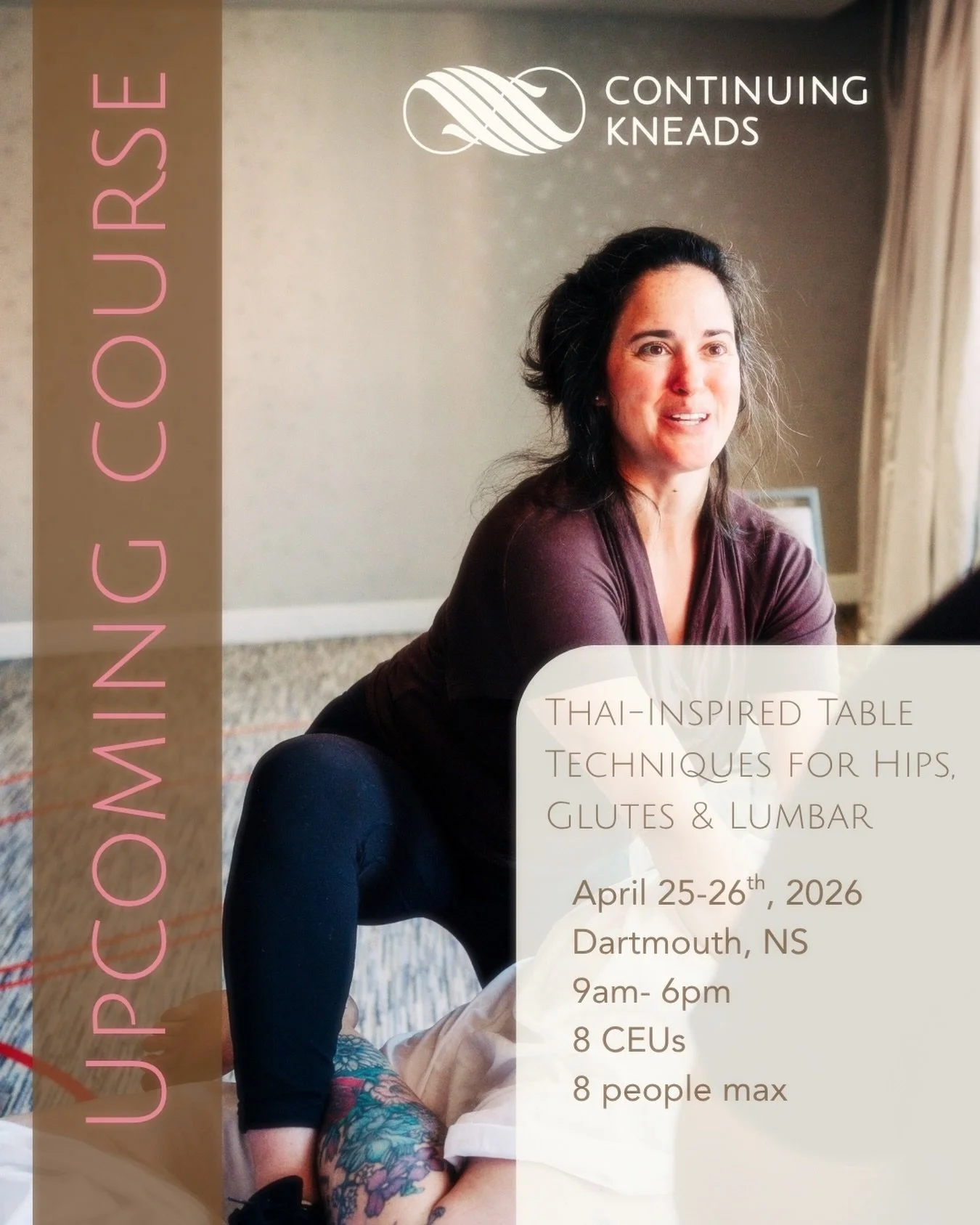 Reimagine your work from the ground up.
.
In this 2-day, hands-on course, RMTs will explore the clinical relationship between the lumbar spine, glutes, and hip flexors through a Thai-inspired lens.
.
Expect multi-angled treatment approaches, mobility