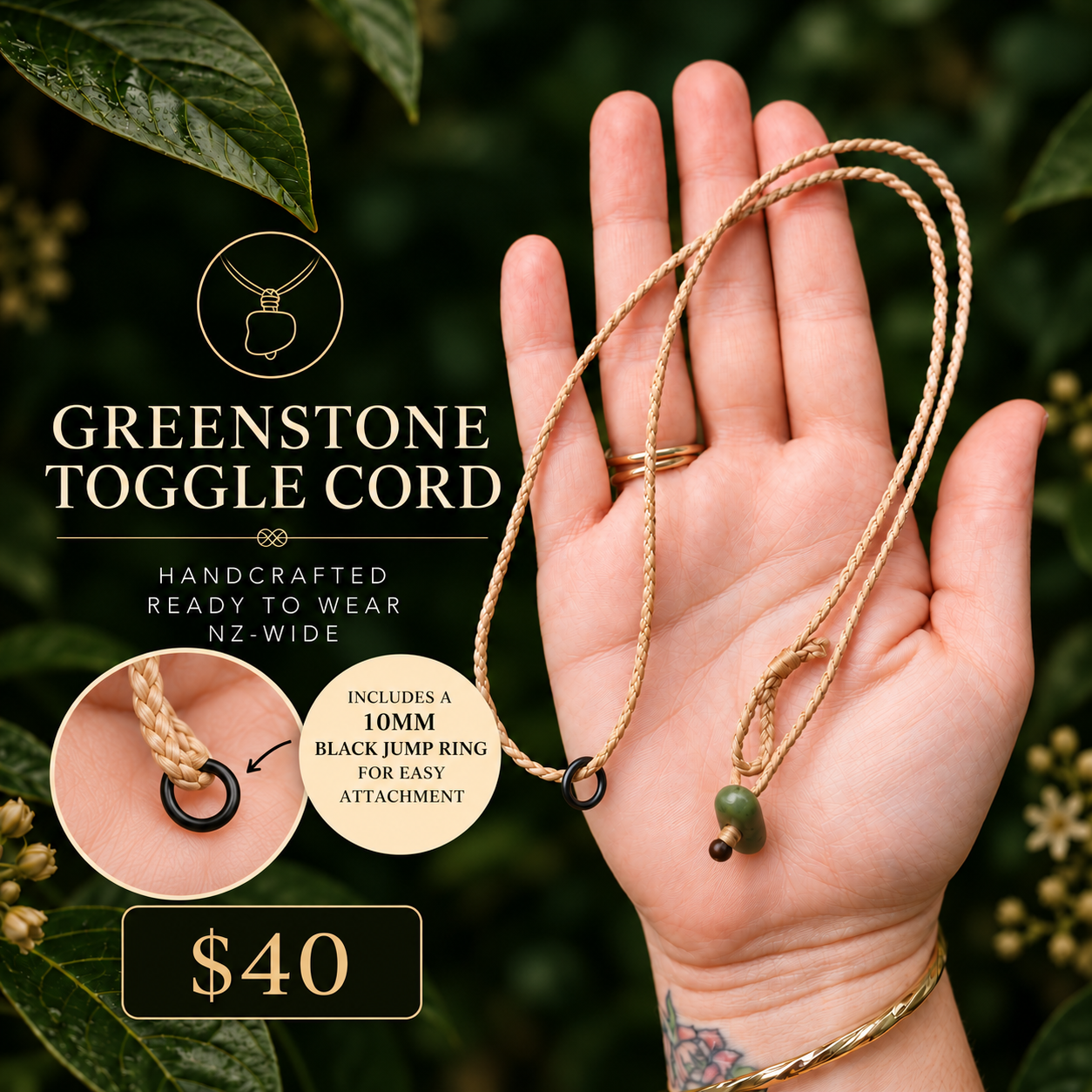 GREENSTONE TOGGLE CORD