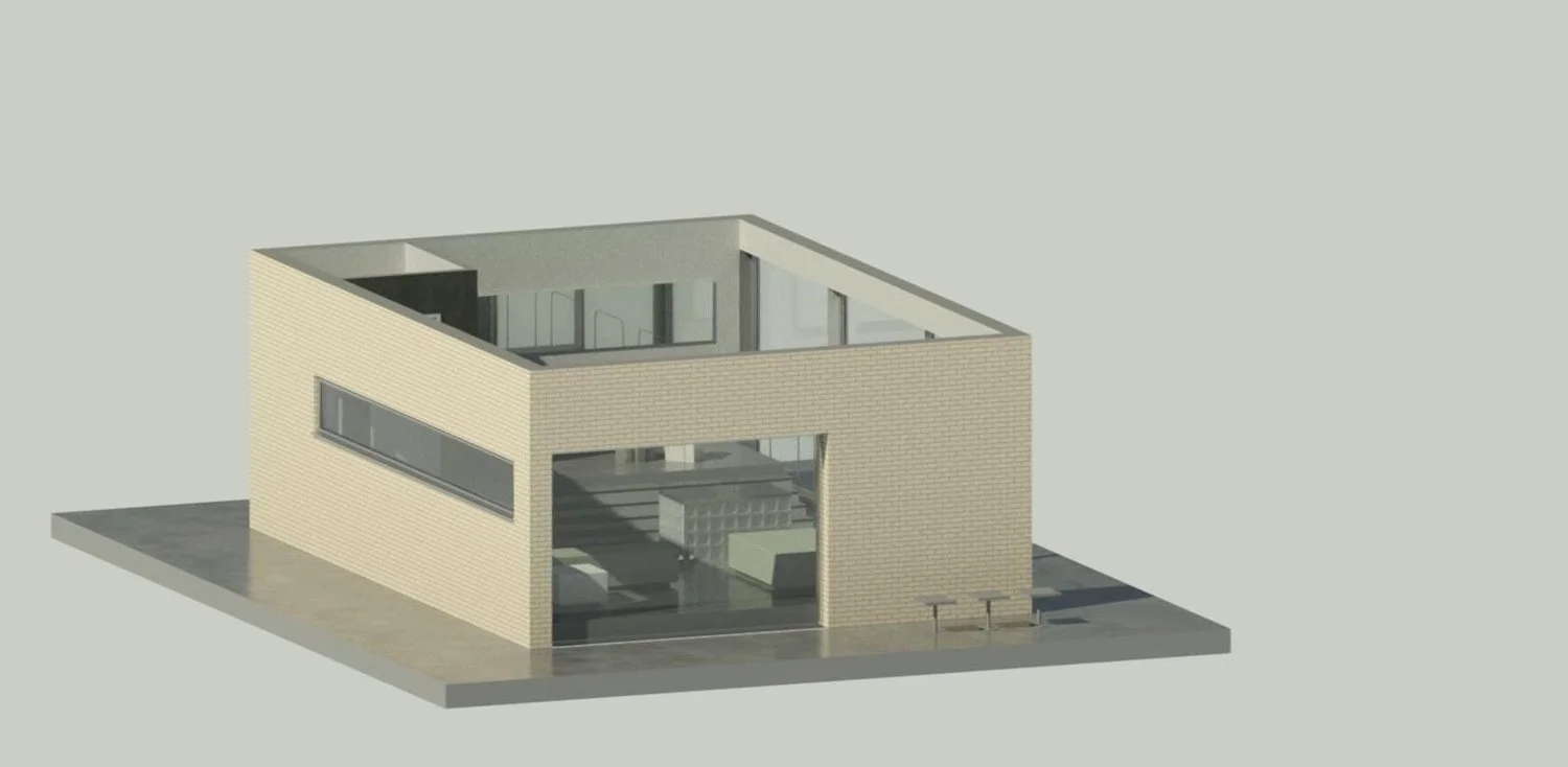 A stunning exterior render of Project Retail showcasing its contemporary architecture and modern design elements. The facade is a perfect blend of style and function, creating an inviting atmosphere for customers and elevating the retail experience.