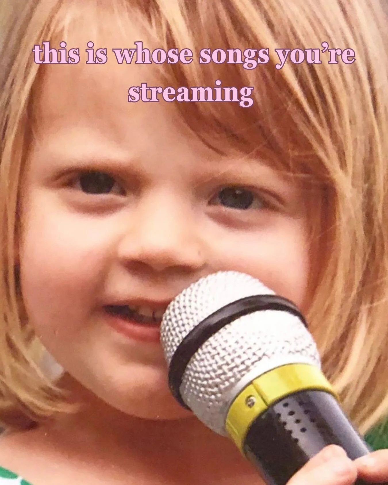 Little me would be screaming! Thank yall to everyone who helps me make my dreams come true everyday by streaming my songs 🩷🎶🥹