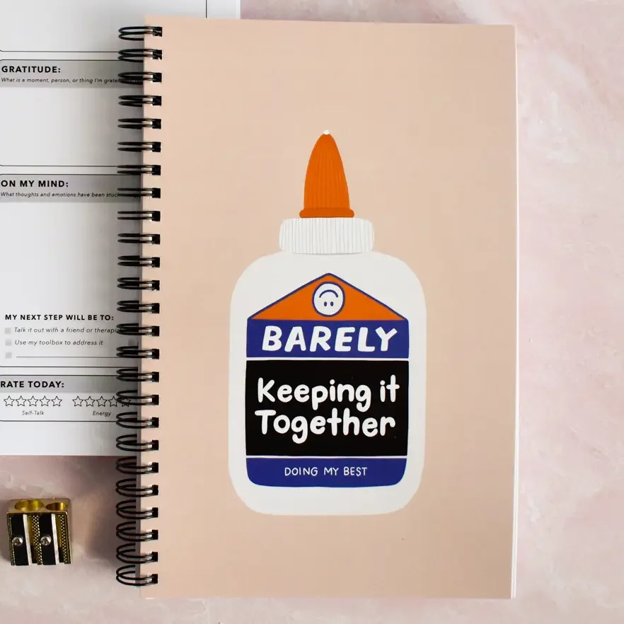 Mental Health Daily Journal - Barely Keeping It Together