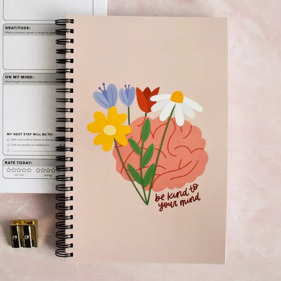 Be Kind To Your Mind Notebook.webp