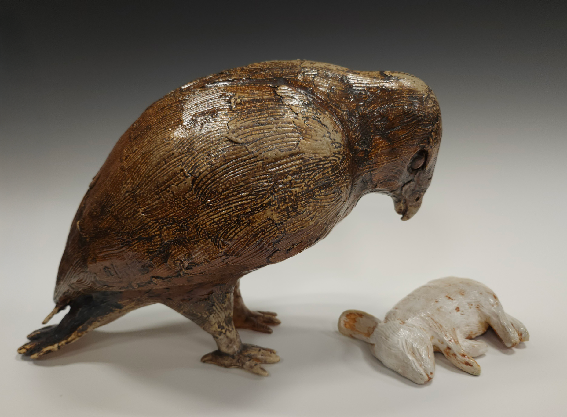 Preying on the Blind, 2025, Ceramic, Soda Fired