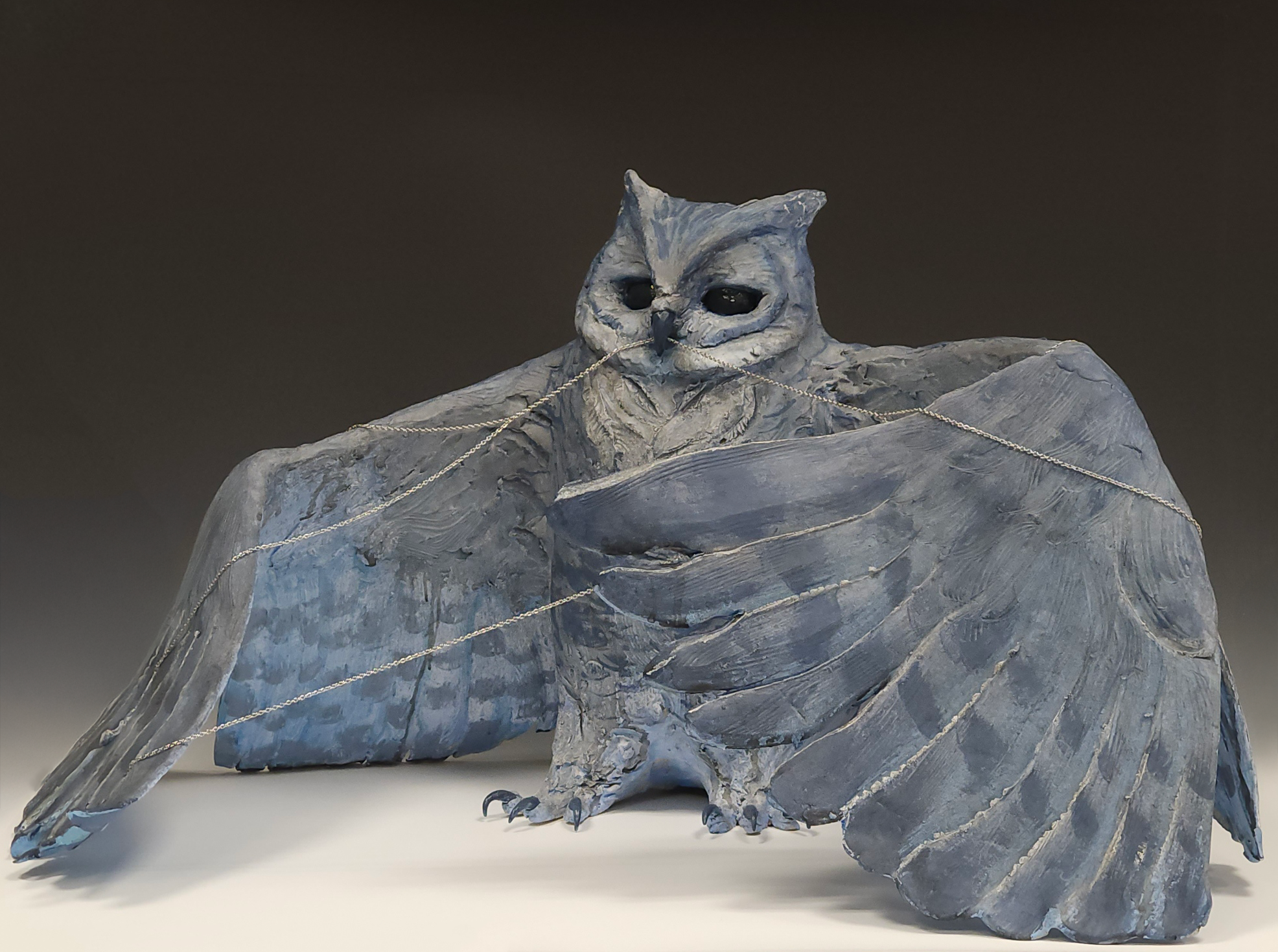 Psychosomatic, 2025, Ceramic, Silver Chain, Paint