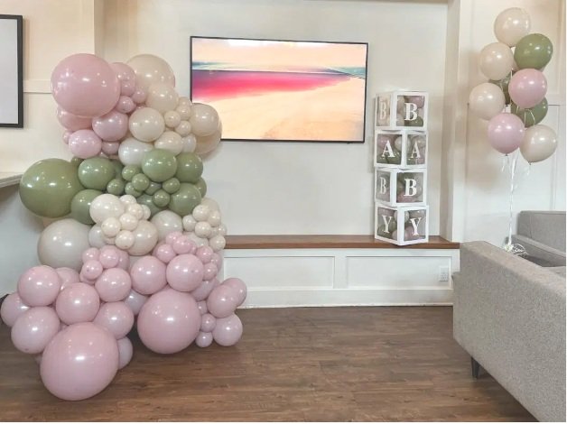 Balloon arrangements.