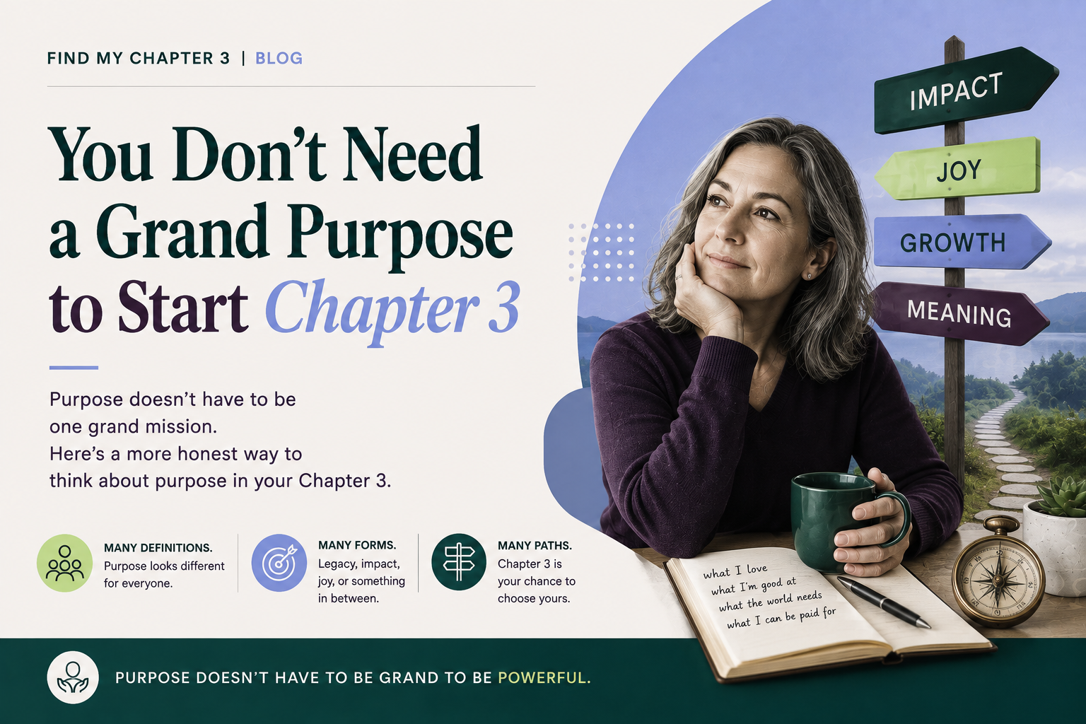 You Don't Need a Grand Purpose to Start Chapter 3