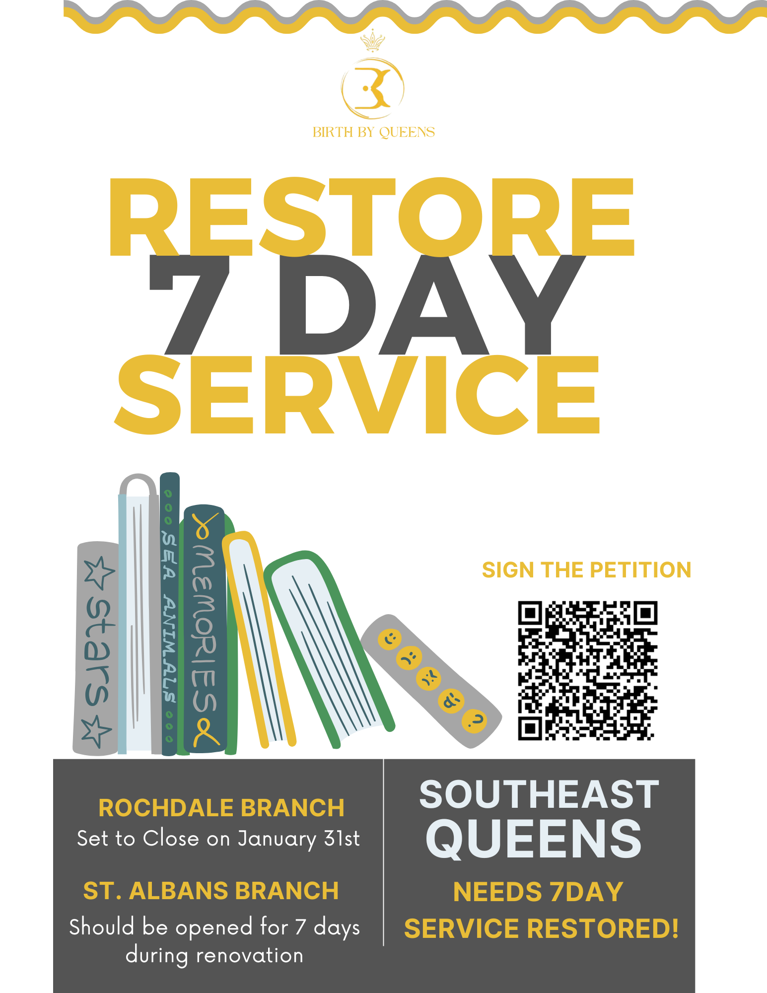 Sign The Petition To Restore 7 Day Library Resource - Southeast Queens