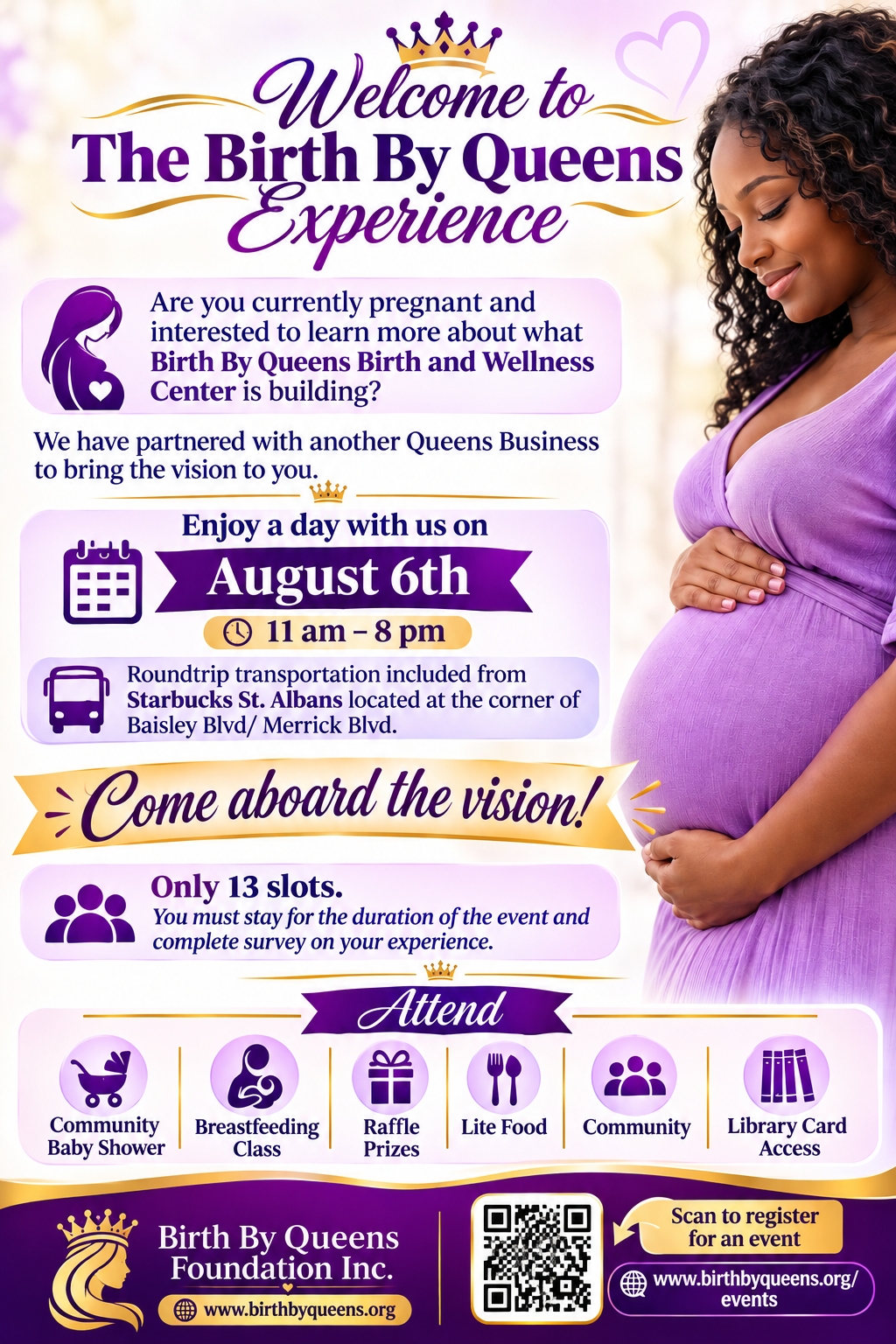 Birth By Queens - The Birth By Queens Experience - August 6th