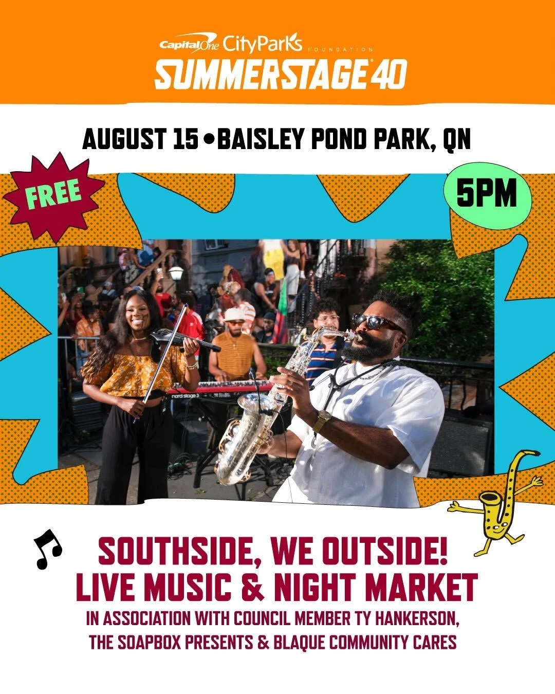 Birth By Queens Foundation Inc. Participates in Southside We Outside Summerstage - August 15