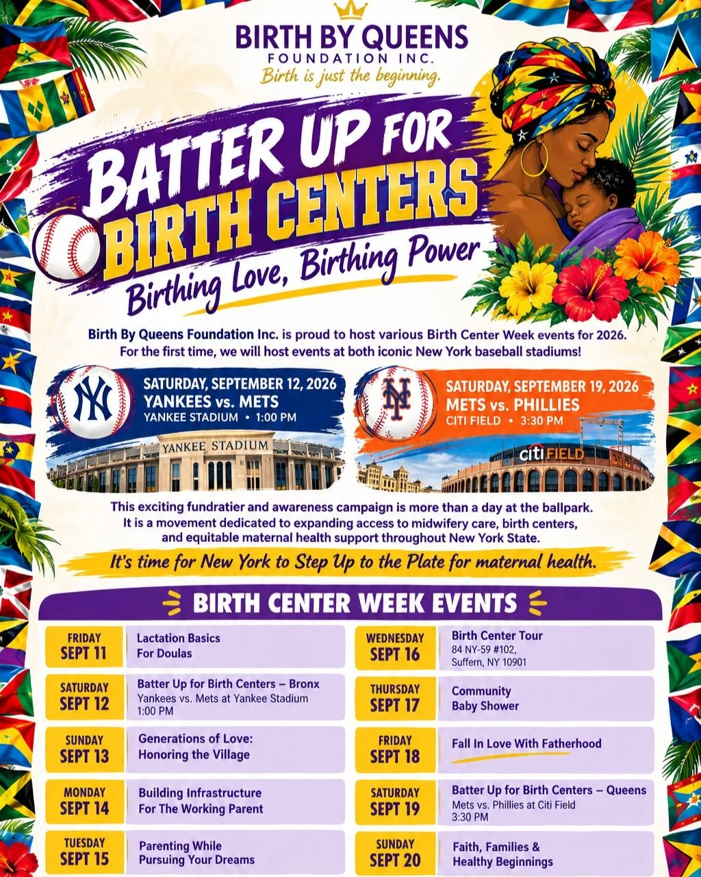 Day 333 of 1,000 | 1000 Days to Build a Birth Center Campaign 

Whether you are on the parkway today or parked up in your neighborhood. The party lives long after the last tune. Keep the celebration going online and virtually fete with us for a cause