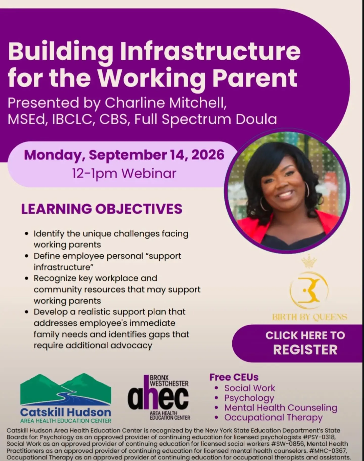Day 334 of 1,000 | 1000 Days to Build a Birth Center Campaign 

BUILDING INFRASTRUCTURE FOR THE WORKING PARENT 💛

Working parents deserve support not just encouragement.

Join us for a conversation on building the support systems families need to th