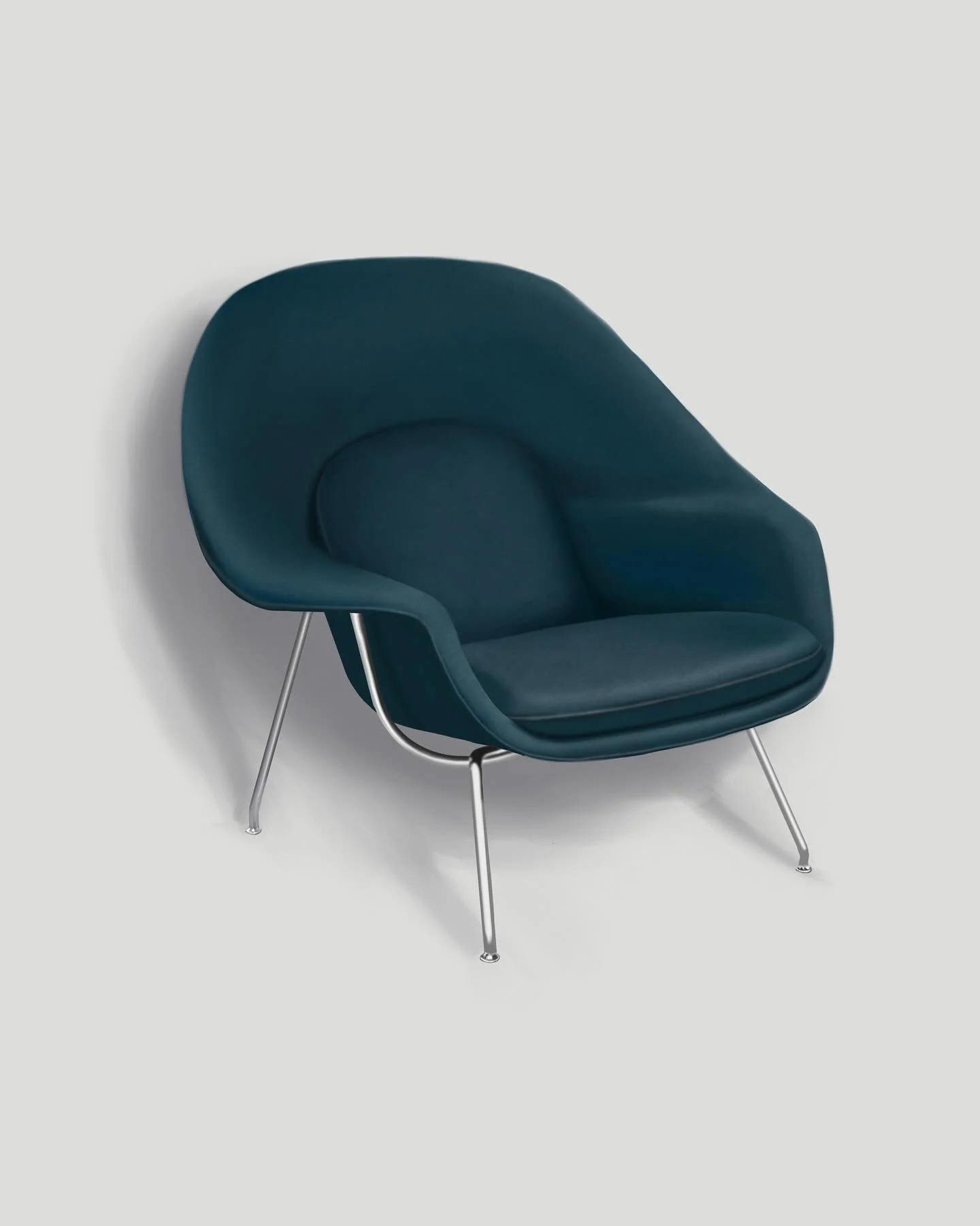The #75art challenge is done, so I&rsquo;ll be picking my own prompts now. Today&rsquo;s is the @knoll @millerknoll Womb Chair by Eero Saarinen.