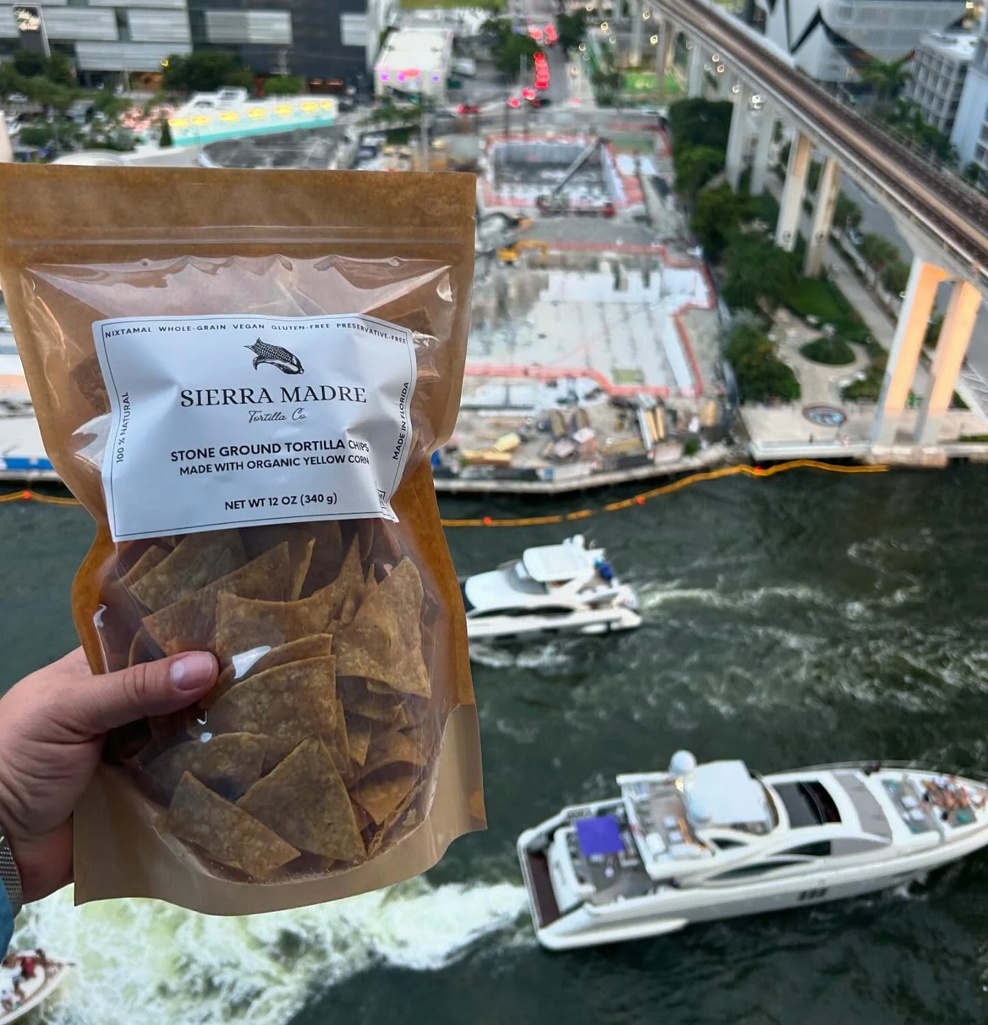 Tortilla Chips with a View 😎 

Stoneground, hand-fried, and crafted from organic nixtamal corn&mdash;our tortilla chips are as real as it gets. Whether you&rsquo;re snacking by the water or gearing up for game day, make sure you&rsquo;ve got a bag t