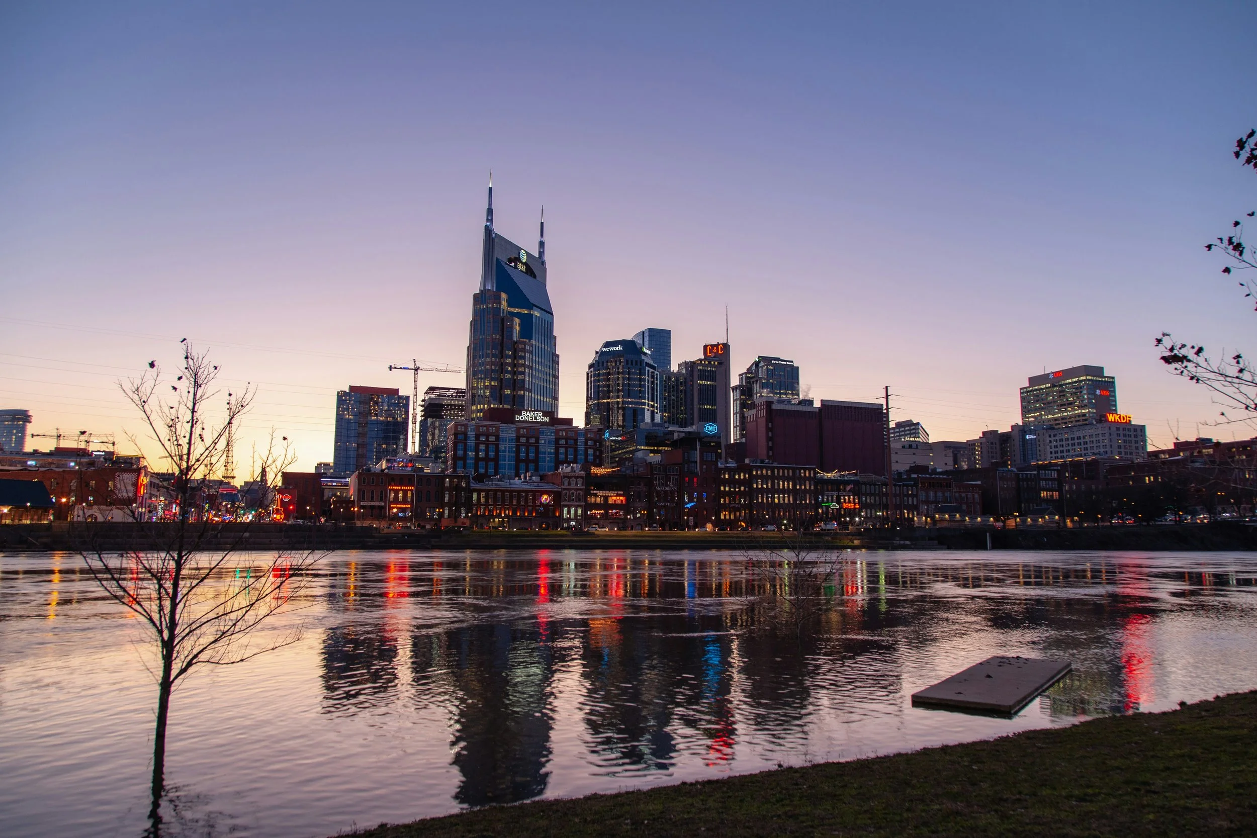 Nashville Tennessee real estate investor email list audience across the downtown skyline with targeted property investors and real estate professionals in Nashville TN