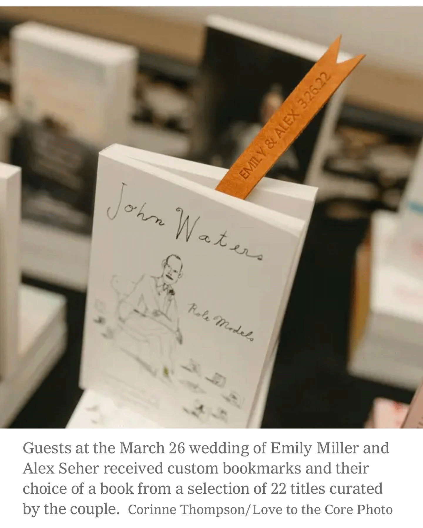 It Appears That Celebrities and Wedding Guests Love Books