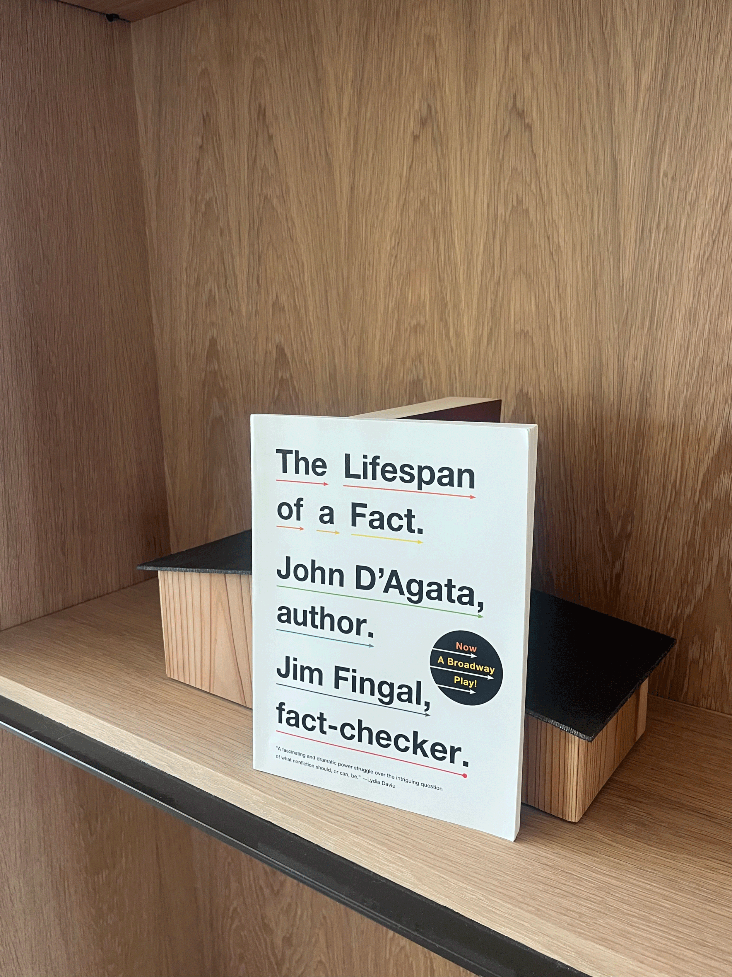 Birthday Book Recs 31/50 : The Lifespan of a Fact by John D’Agata and Jim Fingal